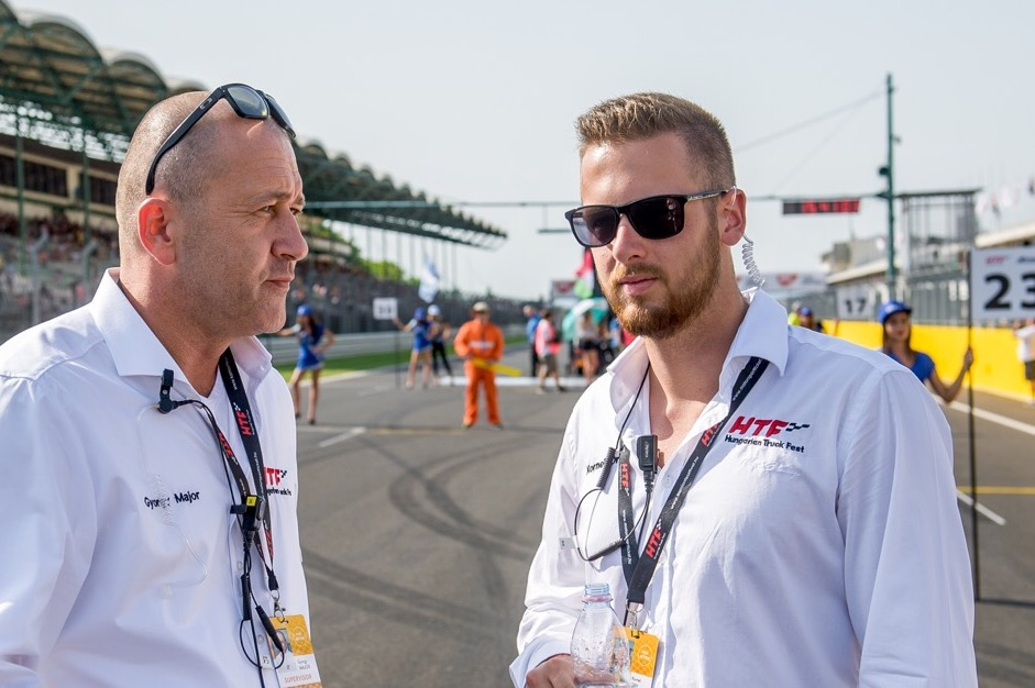 On the Hungaroring grid during the FIA European Truck Racing Championship