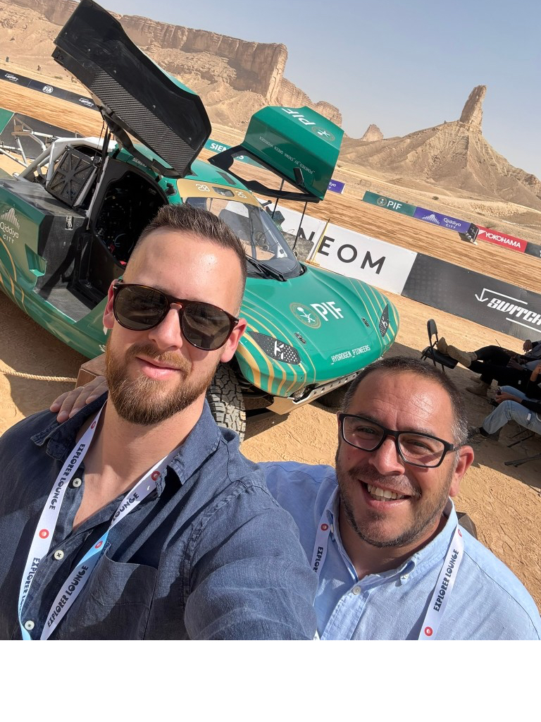 Kornel Ory at an international motorsport event in Saudi Arabia